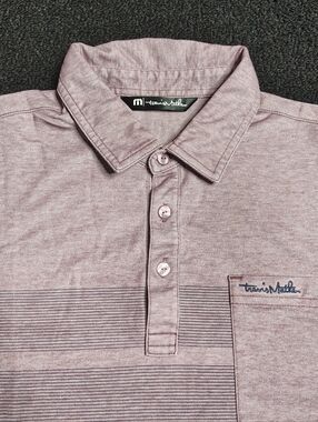 Travis Matthew Heather Purple Performance Golf  Polo Shirt  Men's Size Medium